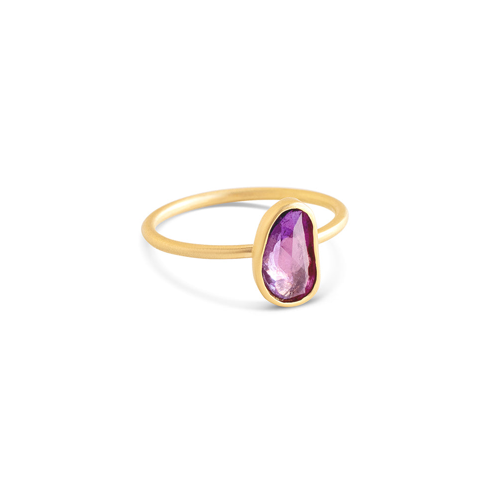  pink sapphire stacking ring