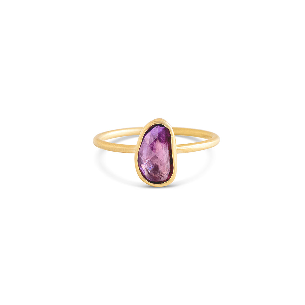  pink sapphire stacking ring