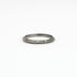 18k white gold with white diamonds plated in black rhodium / 5 knife edge diamond band