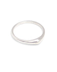 sterling silver / matte / 5 swell stacking rings