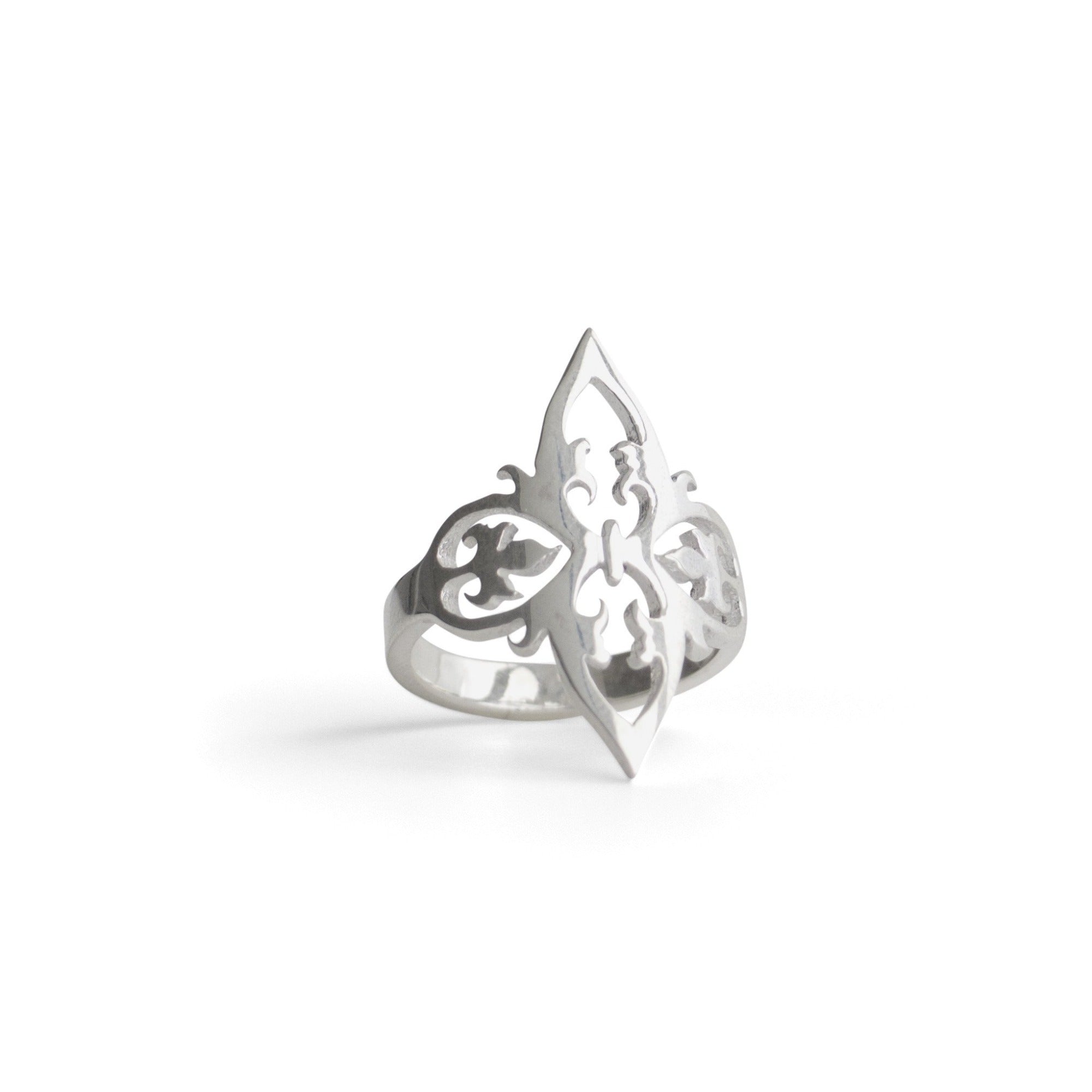 sterling silver / 5 arabesque cocktail ring