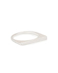 sterling silver / beveled shard stacking rings
