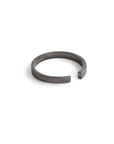 sterling silver plated in black rhodium tapered stake band