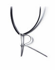 R / sterling silver lettres pendant