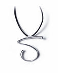 S / sterling silver lettres pendant