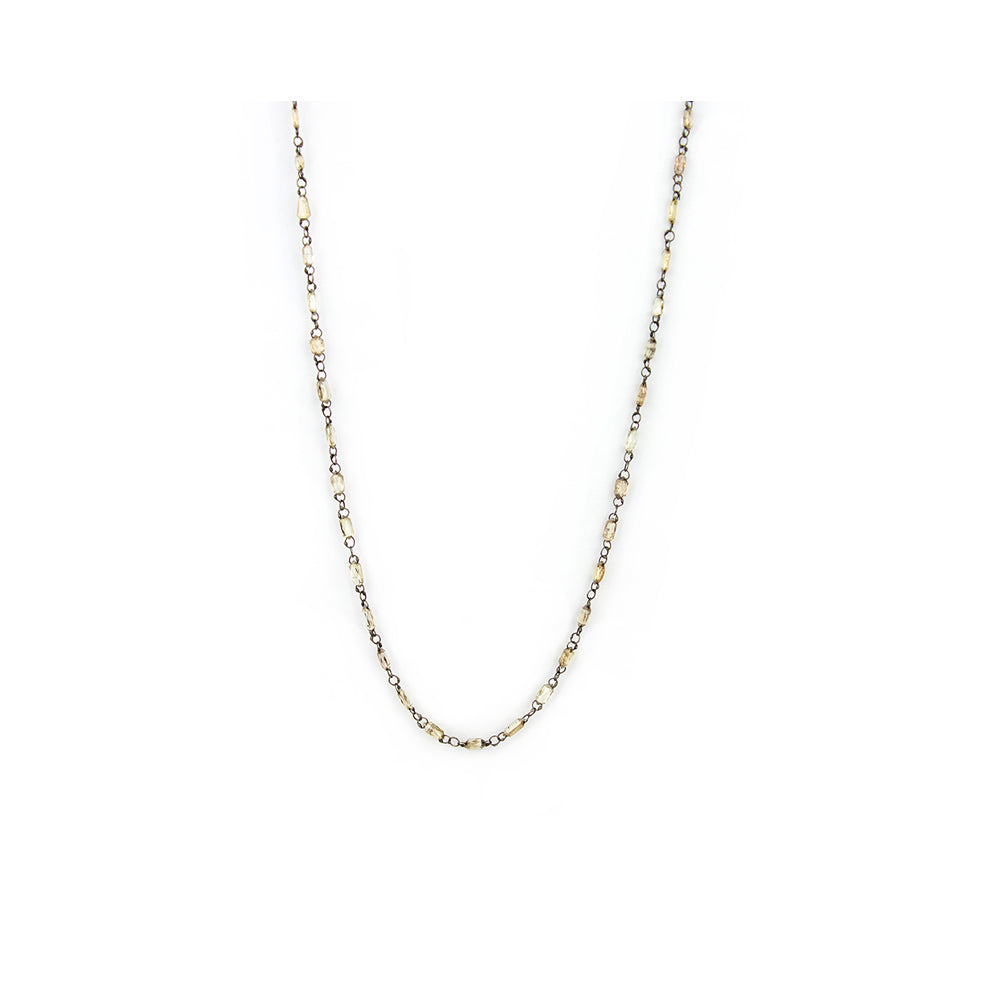  diamond briolette chain necklace