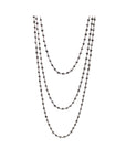 18" rough cut black diamond necklace
