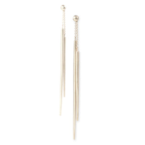 sterling silver spicula dangle earrings