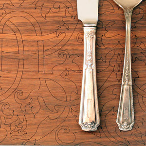 walnut arabesque placemat