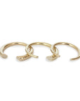  arpent stacking rings with diamonds