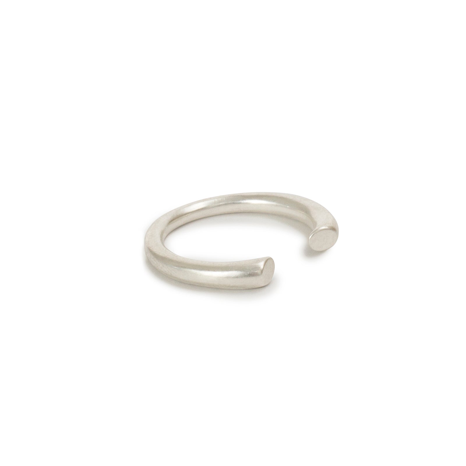 sterling silver / thick arpent stacking rings
