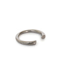 sterling silver plated in black rhodium / thick arpent stacking rings